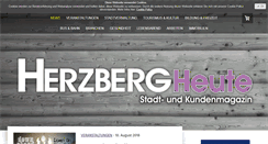 Desktop Screenshot of herzbergheute.de