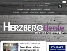 Tablet Screenshot of herzbergheute.de